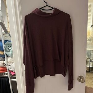 American eagle Burgundy Long Sleeve Top